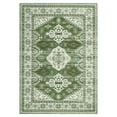 thumbnail image 2 of Tzou Large Boho Area Rugs 9x12 for Dining Room Washable Vintage Living Room Carpet with Non-Slip Backing, Low Pile(Dark Green), 2 of 8
