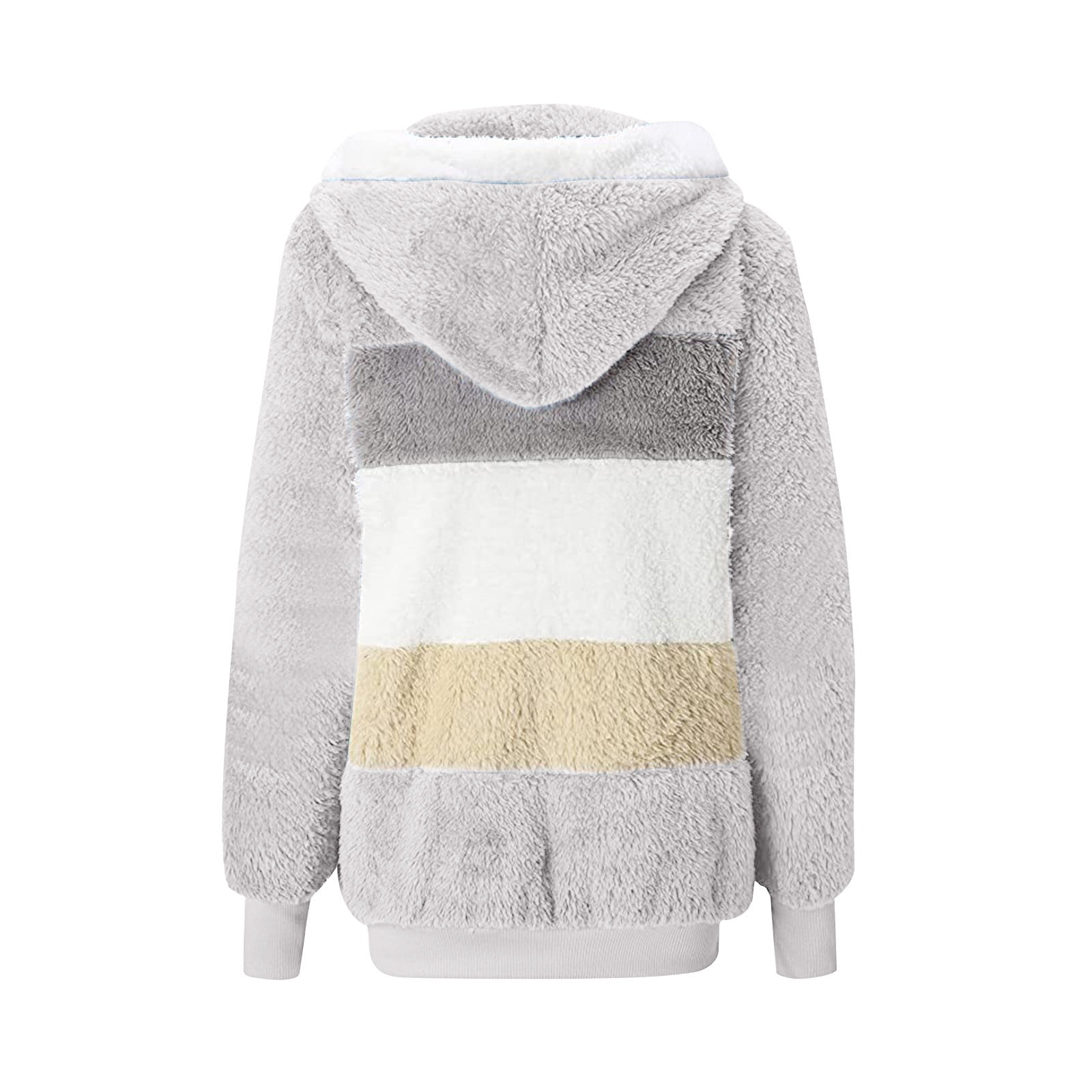 Tbopshirt Winter Coats for Women,Womens Coats,Fashion Women's Zipper V-Neck Pullover Tops Long Sleeve Hooded Blouse Sweatshirt,Zipper Coat Hoodie Jackets