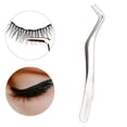 thumbnail image 6 of EHJRE Ergonomic Curved Lash Tweezers, Lash Tool for Salon Use Makeup Artist , Argent, 6 of 8