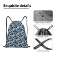 thumbnail image 4 of Fotbe A Japanese Great Wave Bolsa Mochila con Cordón Estampada, Bolsa de Gimnasio Deportiva, Bolsa Cinch, Bolsa con Cordón para Hombres y Mujeres-Small, 4 of 6