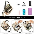 thumbnail image 5 of FORMRS Crossbody Bag for Women Quilted Travel Shoulder Cell Phone Purse with Chain Strap Handbag, Beige Halloween Pumpkin, 5 of 7