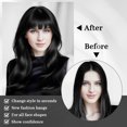 thumbnail image 3 of Transemion Fiber Air Bangs DIY Hairstyle With Easy To Wear Fake Fringe Suitable For Many Occasions Clip-On 1Set, 3 of 6