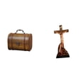 thumbnail image 1 of Estuche organizador de joyas,Organizador de joyas de madera para mujeres,hombres y niñas,Estatua católica,Colección religiosa de figuras de estatuas de la Virgen María,Figura de la Cruz de, 1 of 8