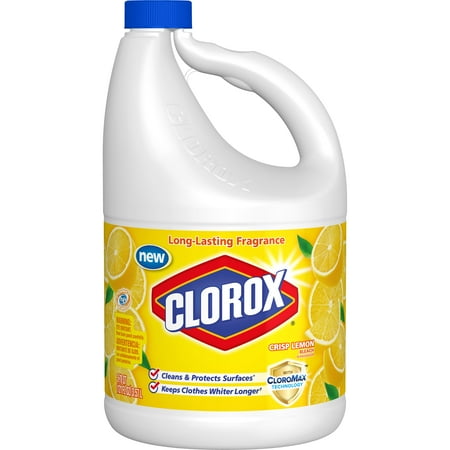Clorox Liquid Bleach, Crisp Lemon Scent, 121 oz Bottle