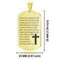 thumbnail image 2 of Stainless Steel The Lord Is My Shepherd Prayer Dog Tag Keychain Circle Ring, 2 of 2
