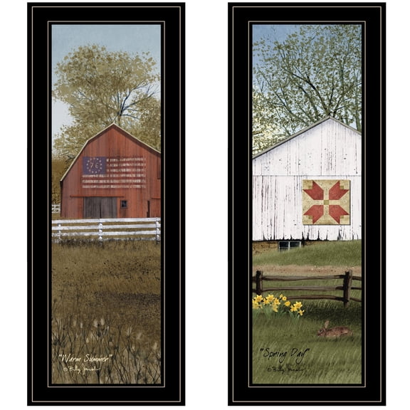 "Country Barns" Collection By Billy Jacobs, Black Frame