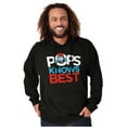 thumbnail image 5 of Papa Smurf Pops Knows Best Cool Dad Hoodie Hooded Sweatshirt Men Brisco Brands S, 5 of 6