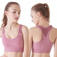 thumbnail image 5 of 5 Pack Sports Bras for Women High Impact Racerback Sports Bra Seamless Padded Sports Bra Yoga Bras Workout Bra Activewear Bra, 5 of 12