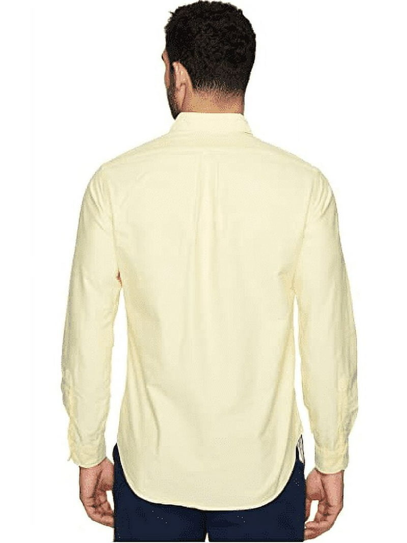 Polo Ralph Lauren YELLOW Classic Fit Long Sleeve Solid Oxford