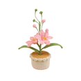 thumbnail image 2 of Handmade Home Decoration Yarn Weaving Simulated Flower Desktop Bonsai, 2 of 6