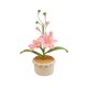 thumbnail image 2 of Bonsái de flores tejidas a mano con hilo, decoración de escritorio con flores simuladas, diseño plegable liviano, material de hilo vibrante, perfecto para la decoración de la oficina, acento, 2 of 6