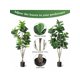 thumbnail image 4 of Artificial fiddle leaf fig tree - 4/5/6ft de altura ficus tree con pot para indoor home, oficina, sala de estar, o bathroom decor, 4 of 10