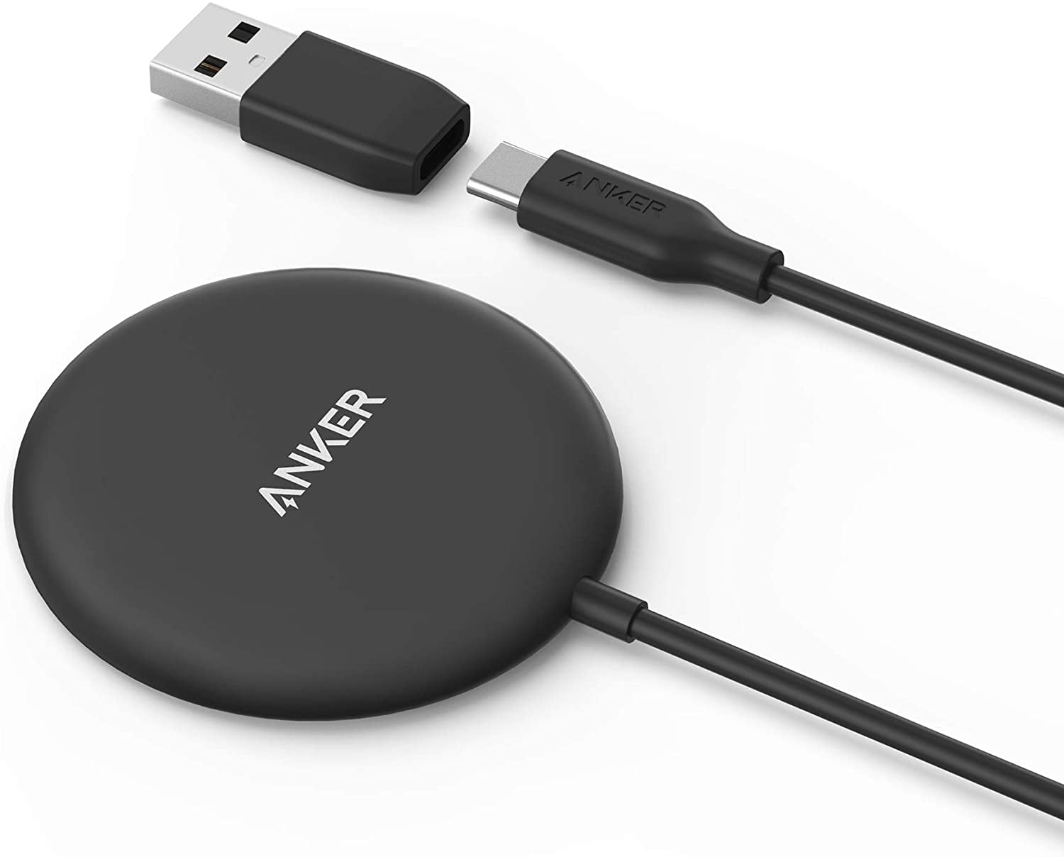 Anker Wireless Charger, 5ft USBC Cable with Detachable USBA