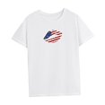 thumbnail image 4 of Camiseta para mujer verano moda regular ajuste cuello redondo camisa para viajar playa, 4 of 7