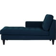 thumbnail image 3 of Modern Contemporary Urban Design Living Lounge Room Left Arm Chaise Lounge Chair, Navy Blue, Fabric, 3 of 3