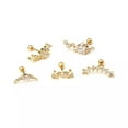 thumbnail image 3 of K-KED Gold Color Stainless Steel Piercing Earring Piercing Delicate Jewelry Star Ear Stud Women-gold3, 3 of 9