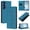 Blue, variant on Allytechgroup Flip Phone Case for Samsung Galaxy S26+ with Card Slots, PU Leather Protective Rugged RFID Blocking Slim Fit Non-Slip Shockproof Bumper for Women Men, Mint
