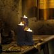 thumbnail image 5 of Portavelas luces ornamento lámpara sin llama decoración candelabro perfecl Luz de las velas de Víspera de Todos los Santos, 5 of 8