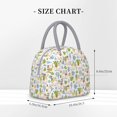 thumbnail image 2 of Vsdgher Cactus Plants Print Insulated Lunch Bag Simple Bento Cooler Bag Lunch Tote Bag , Suitable for picnics, school, work, 2 of 6