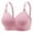 Pink, variant on Full Figure Plus Size Womens Bras Wirefree Push Up Bras for Women Breathable Comfortable Underwear