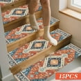 thumbnail image 5 of Orangide Stair Treads, 15-PCS Orange Non-Slip Carpet Mats 8x30 Inches with Reusable Adhesive, Easy to Clean Slip Resistant for Indoor Stairs, Safe for Family, Kids and Pets, 5 of 7