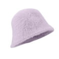 thumbnail image 2 of Dyfzdhu Women Bucket Hat Autumn Winter Fashion Simple Solid Color Sweet Outdoor Comfortable Warm, 2 of 5