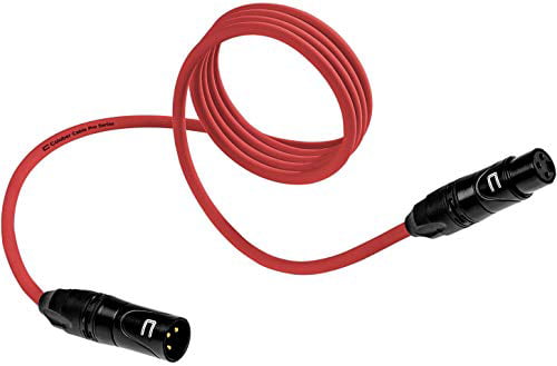 6 inches Audio Interface or Mixer for Live Performance & Recording Balanced XLR Cable Male to Female Black 0.5 Feet Pro 3-Pin Microphone Connector for Powered Speakers