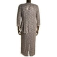 thumbnail image 5 of R & M Richards Women's Sequined Lace Sheath Dress And Jacket Taupe Size 16, 5 of 5