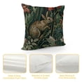 thumbnail image 4 of GOSMITH Throw Pillow Covers Rabbit Vintage Tropical Rainforest Green Leaves Flower Tree Forest Square Pillowcase for Living Room Sofa Office Cafe Couch Decor Pillows Cases White, 4 of 5