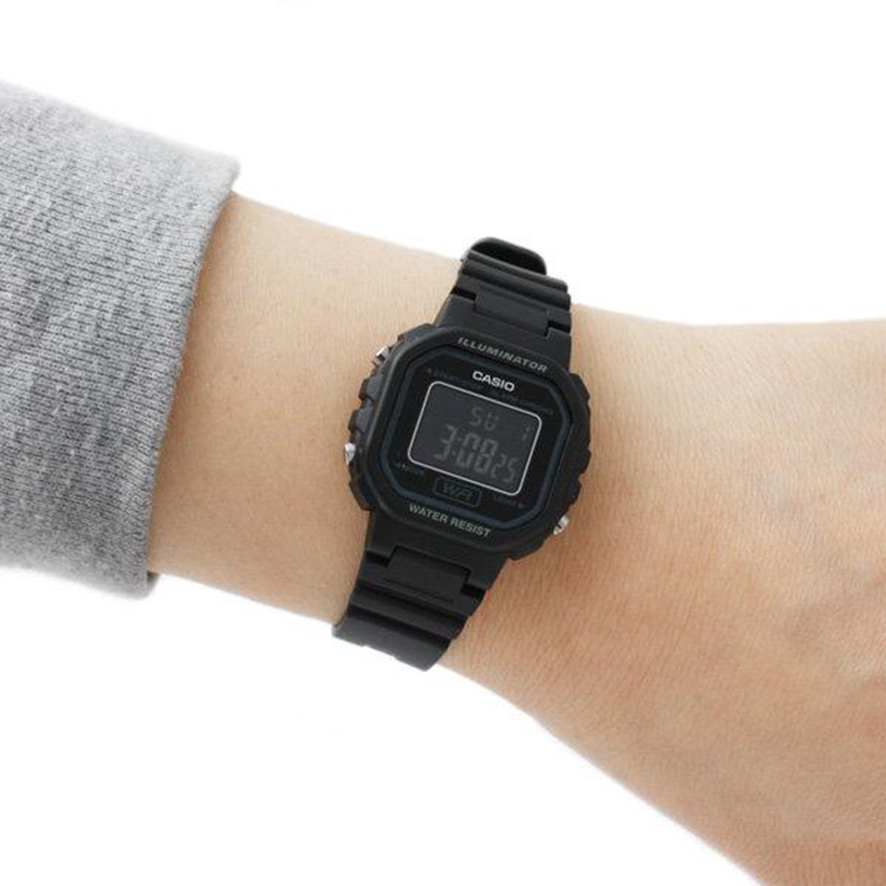 Casio Women’s Black Digital Resin Strap Watch - LA-20WH-1BDF