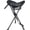 Elevated Black Mesh, variant on General Tall Folding Tripod Stool for Outdoor Camping Walking Hunting Hiking Fishing Travel, Support 225 lbs