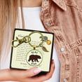thumbnail image 3 of Mama Bear Gutsy Goodness Bronze Metal Keychain 30mm Pendant New Mom Handmade Adult Female Jewelry Gift, 3 of 8