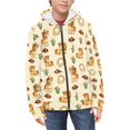 thumbnail image 3 of chaqlin Horse Zip up Hoodies for Girls 8-10 Years Old Fall Long Sleeve Sweatshirts Boys Full Zip Hooded Jacket Soft Drop Shoulder Cardigan with Kangaroo Pocket, 3 of 7