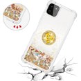 thumbnail image 5 of case for Samsung Galaxy A22 5G Case (Not 4G),Creativity Clear Quicksand Glitter Flowing Liquid Floating Soft TPU Case w/Stand Bling Diamond Sparkle Phone Cover for Samsung Galaxy A22 5G  Golden, 5 of 14