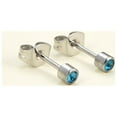 thumbnail image 3 of 12 Pairs Ear Piercing Stud Earrings,Surgical Stainless Steel Multicolor Cubic Zirconia Birthstone Stud Earrings for Piercing Guns 2mm 3mm 4mm, 3 of 7