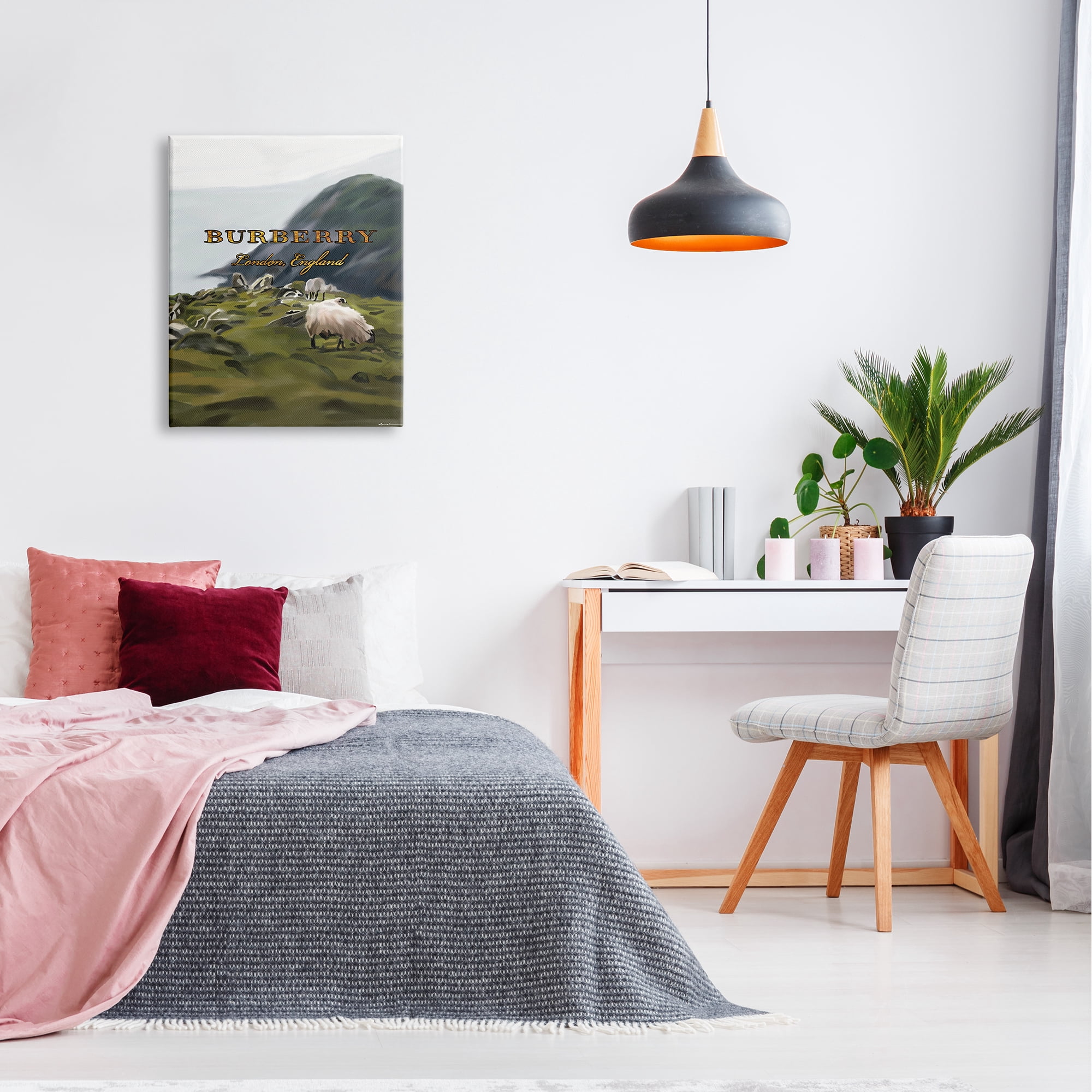 Stupell Industries Glam Brand Landscape Nature Painting Gallery Wrapped Canvas Print Wall Art, 24 x 30