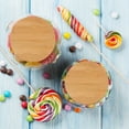 thumbnail image 5 of WHAMVOX 10 Pcs Bottles Lids Reusable Canning Jar Shaker Tea Jars, 5 of 8