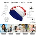 thumbnail image 7 of Women Republic-Of-Croatian-Flag Slouchy Beanie Hat Stretch Turban Hats Headwear Caps Baggy Skull Sleep Scarf, 7 of 7