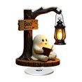 thumbnail image 2 of Halloween Decorations Indoor Clearance, 2D Halloween Spinning Acrylic Tabletop Figurine – Cute Ghost 360-Degree Rotating Ornament, for Mantel, Shelf, Desk & Halloween Gifts (A), 2 of 6