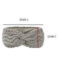 thumbnail image 5 of Yoyauz Thick Knitted Headband Knitting Winter Headband Earmuff Crochet Hijab Ladies Girls, 5 of 5