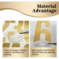 thumbnail image 5 of 8 Sheets Large 5 Inch Gold Number Stickers 0-9 Numbers,Self Adhesive Alphabet Number Sticker,for Mailbox,Bins, House Nummber(8 Sheets Gold), 5 of 16