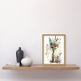 thumbnail image 2 of Spring Flower Bouquet In Glass Wine Bottle Vase Artwork Framed Wall Art Print A4, 2 of 4