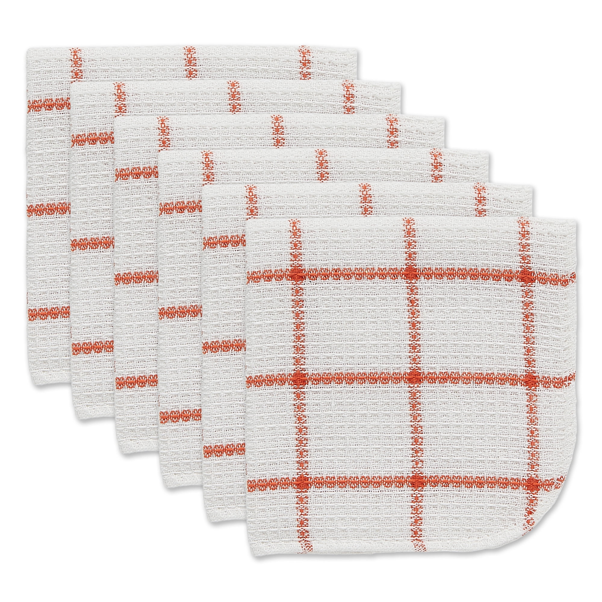 DII Scrubber Collection Dishcloth Set, 12x12", Spice 6 Piece