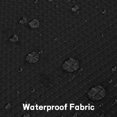 thumbnail image 4 of Haperlare Kitchen Curtains 30"W x 36"L Waffle Woven Textured Light Filtering Cafe Curtains for Bathroom, Black, 2 Panels, 4 of 8