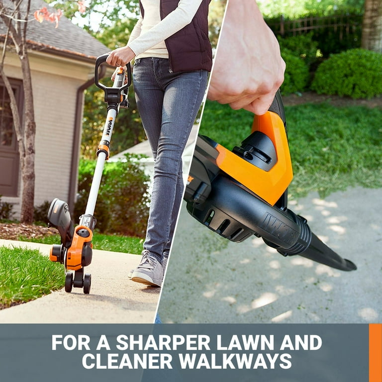 Worx Wg916 Power Share 20v Trimmer And Blower Combo Kit (battery & Charger  Included) : Target