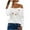 White, variant on IROINNID Sales Women's Off-The-Shoulder Loose Comfortable Pullover Print Long Sleeve Trendy Blouses Tops,White
