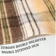 thumbnail image 3 of Chevreuse Wool Blend Plaid Washable King Blanket, Yellow, 3 of 7