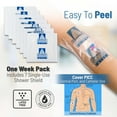 Shower Shield 9x9 Inches WaterResistant PICC Line and Port Sleeve Cover, Durable Moisture