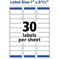 thumbnail image 1 of G&G Labels Address Label, White Easy to Peel，100 Sheets Use for laser and inkjet printers.,30up 3,000 Labels (5160), 1 of 6