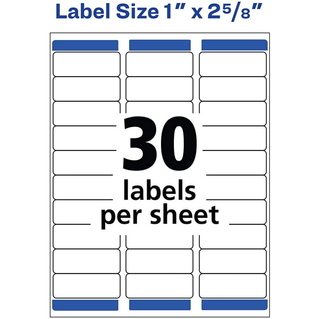 G&G Labels Address Label, White Easy to Peel,100 Sheets Use for laser and inkjet printers.,30up 3,000 Labels (5160)